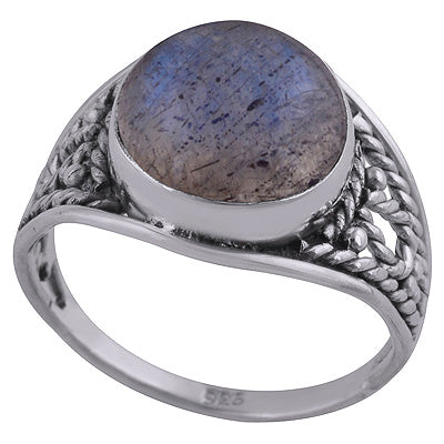 Labradorite 925 Sterling Silver Ring - R3401961-50