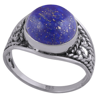 Lapis 925 Sterling Silver Ring - R3401961-51