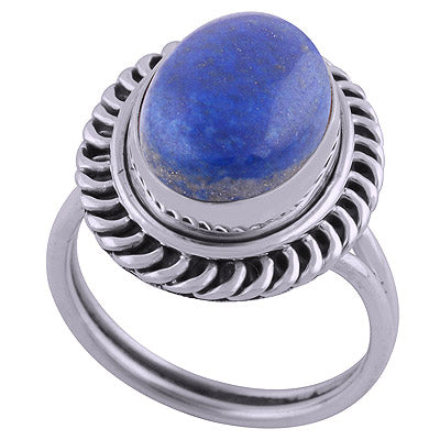 Lapis 925 Sterling Silver Ring - R3401967-16