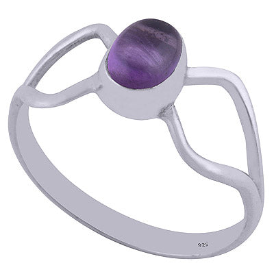 Amethyst 925 Sterling Silver Ring - R3401970-1