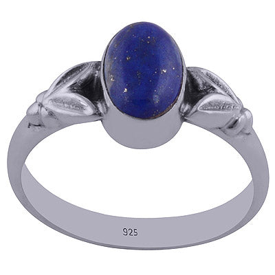 Lapis 925 Sterling Silver Ring - R3401974-45