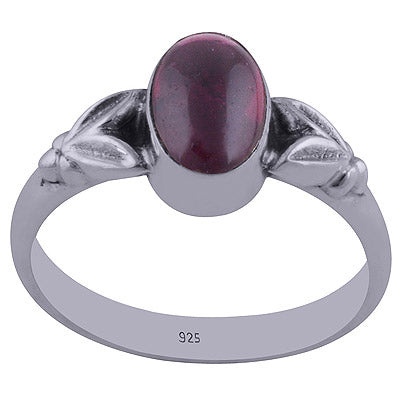 Garnet 925 Sterling Silver Ring - R3401974-8