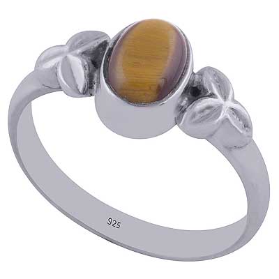 Tiger's Eye 925 Sterling Silver Ring - R3401975-51