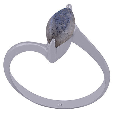 Alluring Setting Around Labradorite Marquise Shape 925 Sterling Solid Silver Ring - R3401980-18