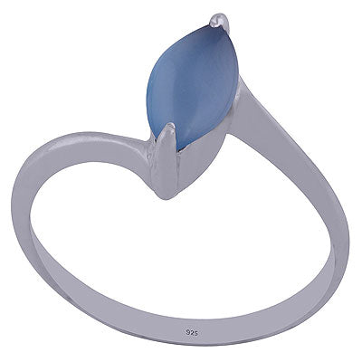 Alluring Setting Around Blue Chalcedony Marquise Shape 925 Sterling Solid Silver Ring - R3401980-32