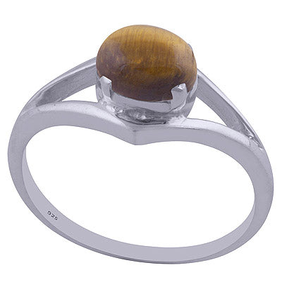 Tiger's Eye 925 Sterling Silver Ring - R3401984-21