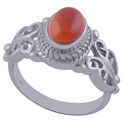 Carnelian 925 Sterling Silver Ring - R3401987-20