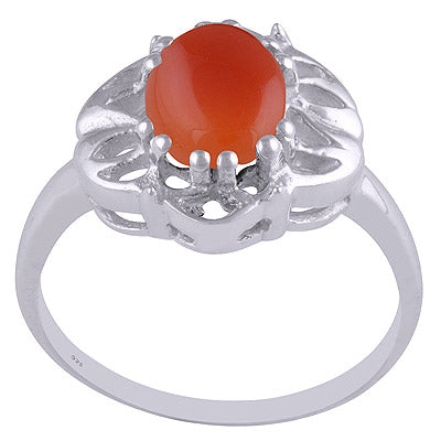 Carnelian 925 Sterling Silver Ring - R3401988-17