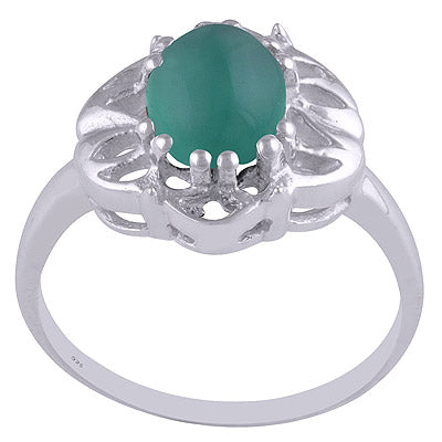 Green Onyx 925 Sterling Silver Ring - R3401988-20