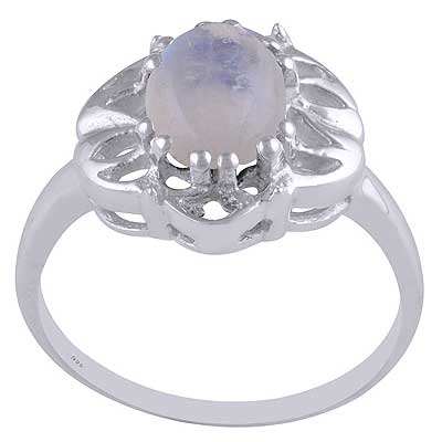 Rainbow Moonstone 925 Sterling Silver Ring - R3401988-32