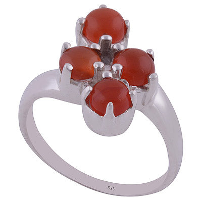 Carnelian 925 Sterling Silver Ring - R3401993-22