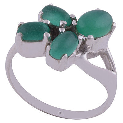 Green Onyx 925 Sterling Silver Ring - R3401994-22
