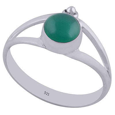 Green Onyx 925 Sterling Silver Ring - R3401995-157