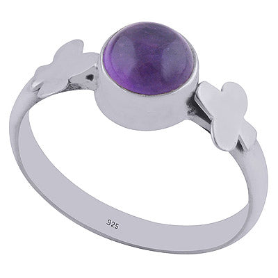 Amethyst 925 Sterling Silver Ring - R3401996-1