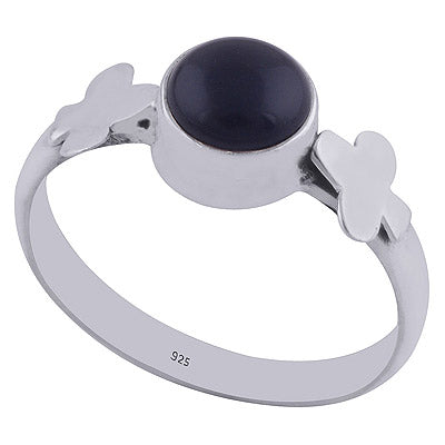 Black Onyx 925 Sterling Silver Ring - R3401996-66