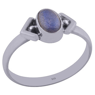Gorgeous Rawa Work Around Labradorite Oval Shape 925 Sterling Solid Silver Ring - R3401998-39