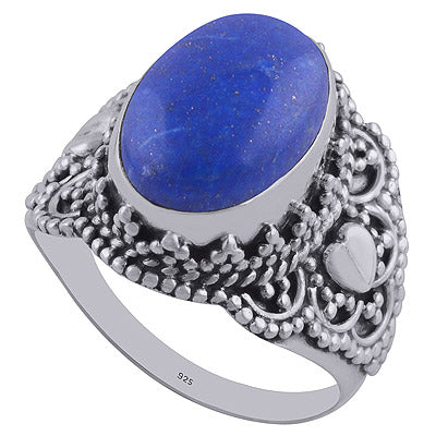 Lapis 925 Sterling Silver Ring - R3402013-18