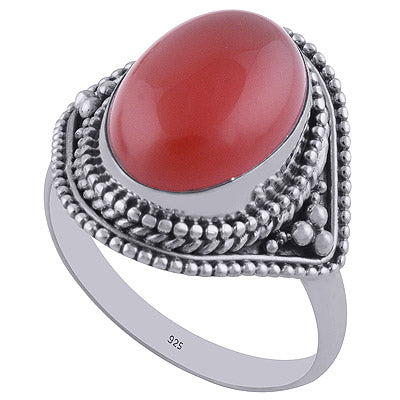 Carnelian 925 Sterling Silver Ring - R3402016-22