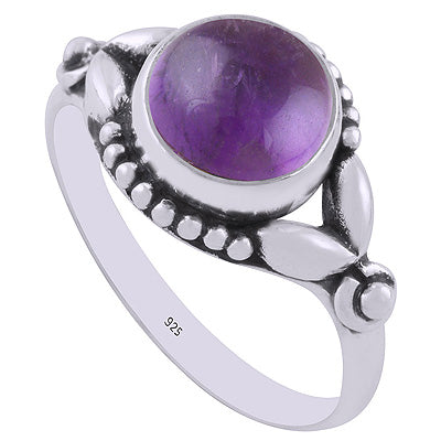 Amethyst 925 Sterling Silver Ring - R3402022-61