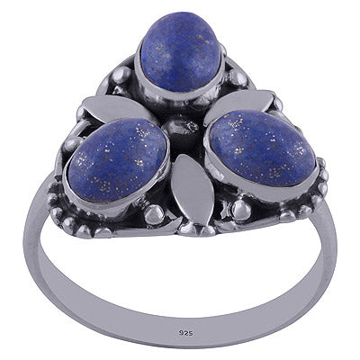 Lapis 925 Sterling Silver Ring - R3402034-28