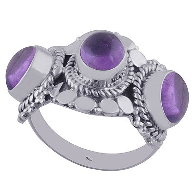 Amethyst 925 Sterling Silver Ring - R3402039-1