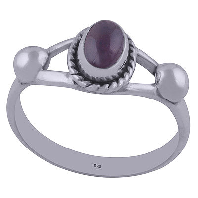 Garnet 925 Sterling Silver Ring - R3402047-8