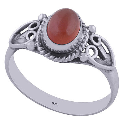 Carnelian 925 Sterling Silver Ring - R3402050-55
