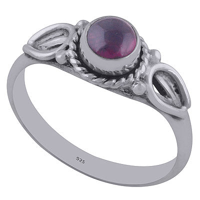 Garnet 925 Sterling Silver Ring - R3402052-12