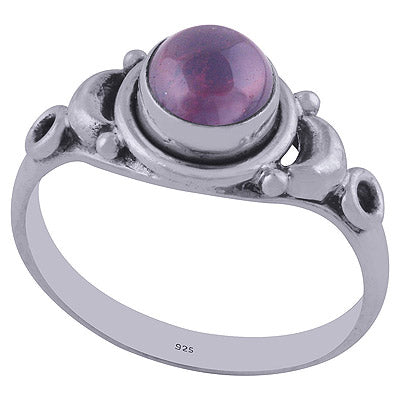 Garnet 925 Sterling Silver Ring - R3402054-8