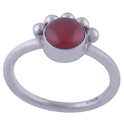 Carnelian 925 Sterling Silver Ring - R3402055-38