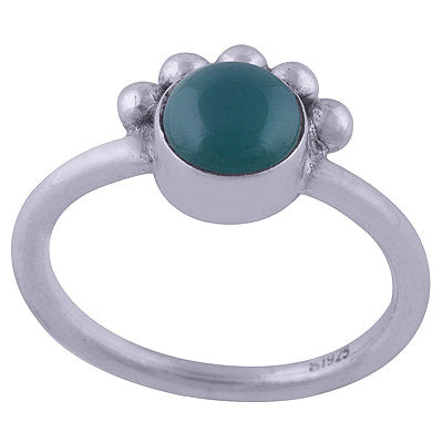 Green Onyx 925 Sterling Silver Ring - R3402055-42