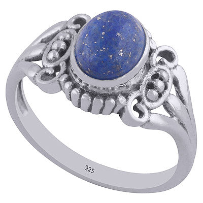 Lapis 925 Sterling Silver Ring - R3402058-38