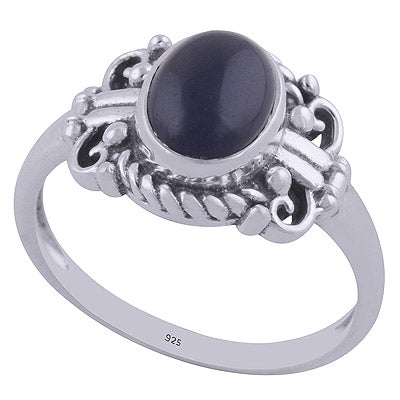 Black Onyx 925 Sterling Silver Ring - R3402059-41