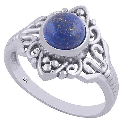 Lapis 925 Sterling Silver Ring - R3402064-40