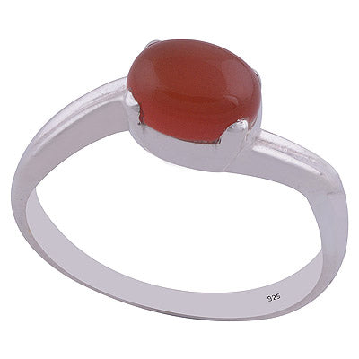 Carnelian 925 Sterling Silver Ring - R3402077-23