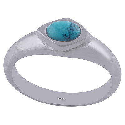 Turquoise 925 Sterling Silver Ring - R3402080-5