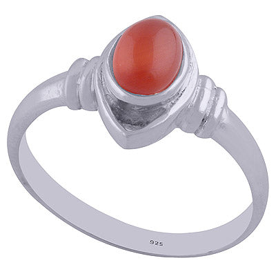Carnelian 925 Sterling Silver Ring - R3402082-19