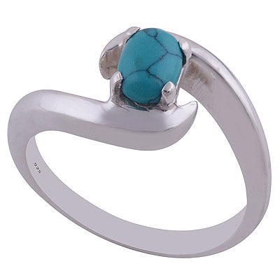 Turquoise 925 Sterling Silver Ring - R3402083-5