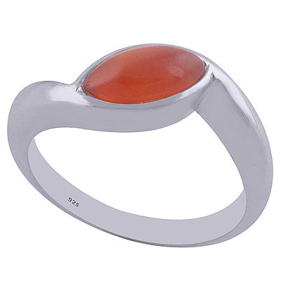 Carnelian 925 Sterling Silver Ring - R3402088-19