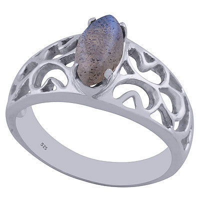 Labradorite 925 Sterling Silver Ring - R3402090-12