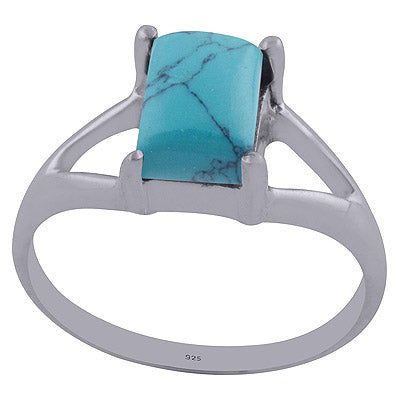Turquoise 925 Sterling Silver Ring - R3402094-5