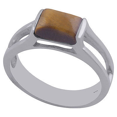 Tiger's Eye 925 Sterling Silver Ring - R3402095-24