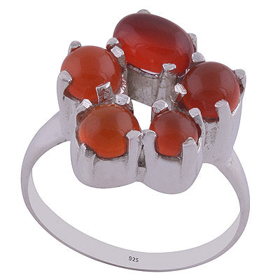 Carnelian 925 Sterling Silver Ring - R3402097-18