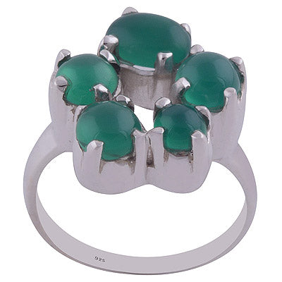 Green Onyx 925 Sterling Silver Ring - R3402097-23