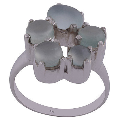 Aqua Chalcedony 925 Sterling Silver Ring - R3402097-28