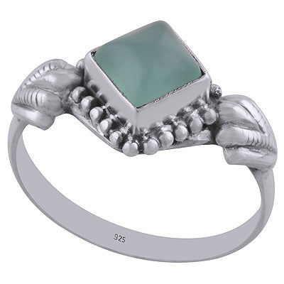 Aqua Chalcedony 925 Sterling Silver Ring - R3402109-40