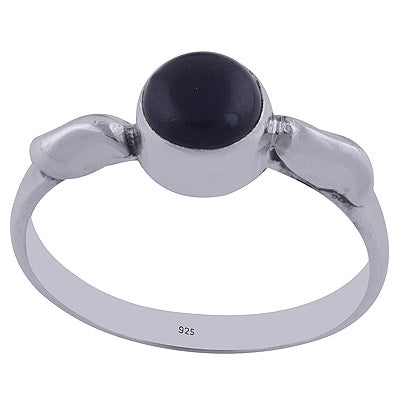 Black Onyx 925 Sterling Silver Ring - R3402118-47