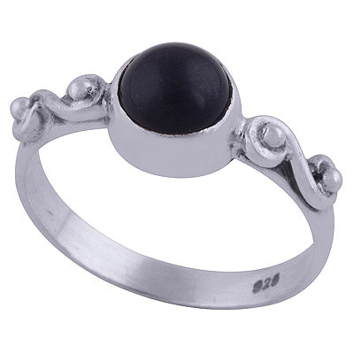 Black Onyx 925 Sterling Silver Ring - R3402147-61
