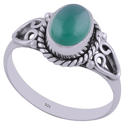 Green Onyx 925 Sterling Silver Ring - R3402157-141