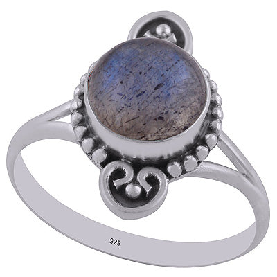Labradorite 925 Sterling Silver Ring - R3402171-64